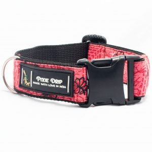 PIXIE DRIP | Dog Collars | Pink | Adjustable and Snap on Collar for Small Medium and Large Dogs