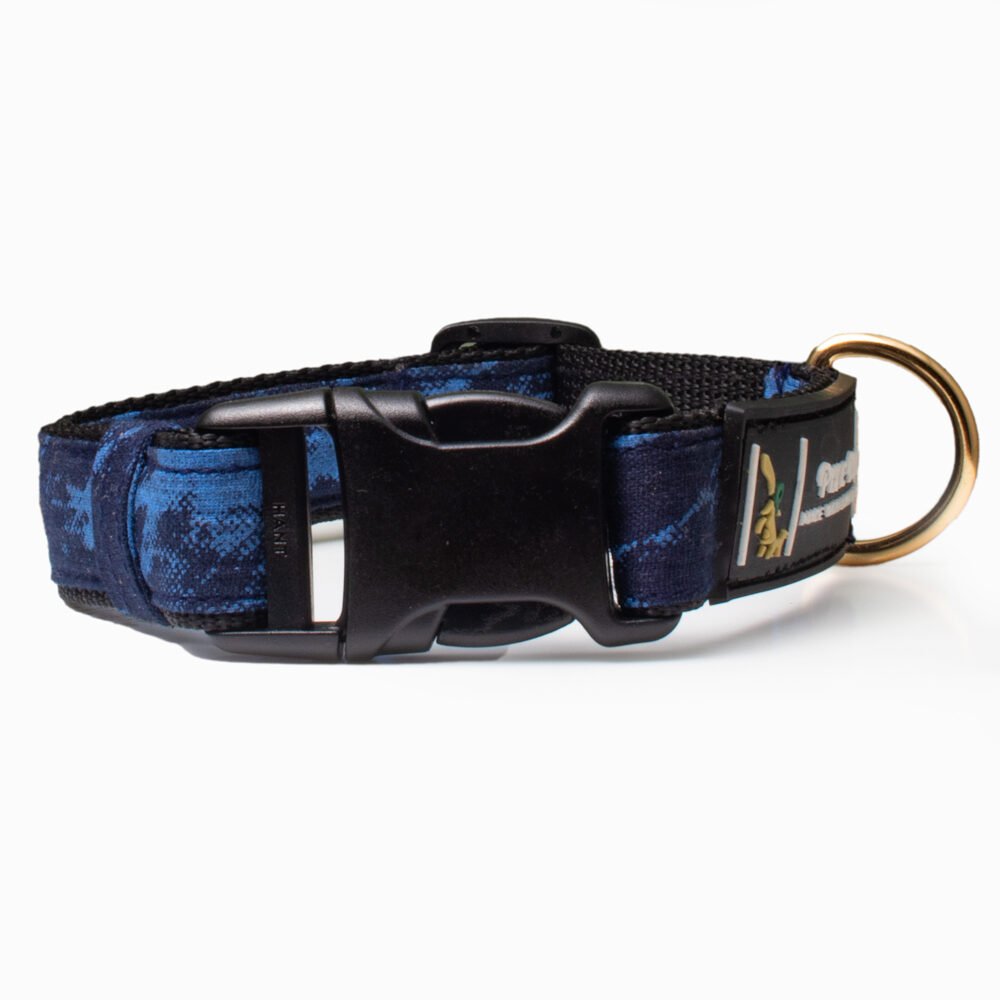 Blue Chaos – Adjustable, Snap On Dog Collar