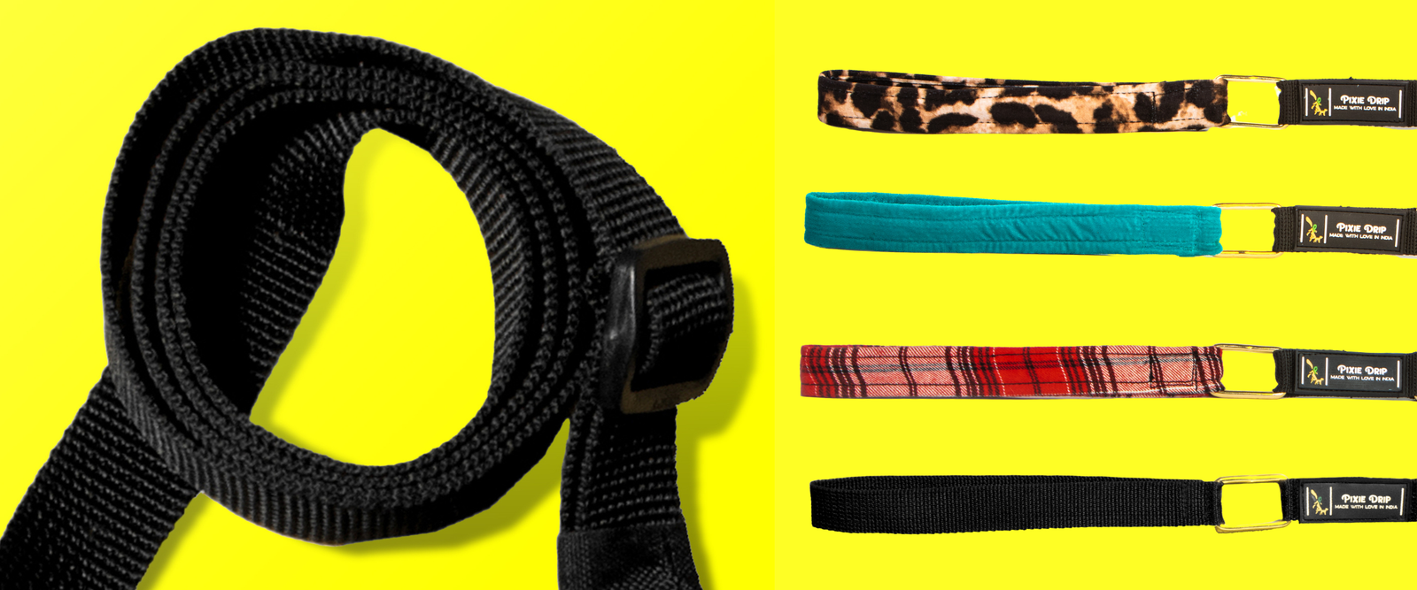 Adjustable dog leashes
